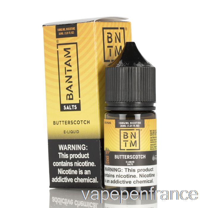 Sels De Caramel Au Beurre - Bantam Vape - 30ml 36mg Stylo Vape
